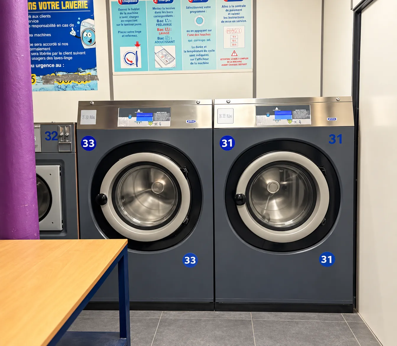 Machines à laver en libre-service